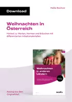 Vorschau - Arbeitsblätter - Weihnachten in Österreich - Deckblatt