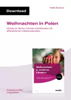 Vorschau - Arbeitsblätter - Weihnachten in Polen - Deckblatt