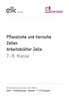 Vorschau - Arbeitsblätter - Zelle – Fortpflanzung – Genetik - Pflanzliche und tierische Zellen - Deckblatt