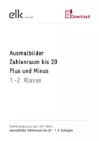 Vorschau - Arbeitsblätter - Ausmalbilder 20 - Plus und Minus - Deckblatt