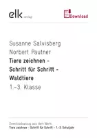Vorschau - Arbeitsblätter - Tier zeichnen Schritt für Schritt - Waldtiere - Deckblatt