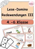 Vorschau - Spiele - Redewendungen III Lese-Domino für die 4.-6. Klasse 🎲 - Deckblatt