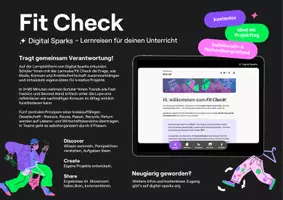 Vorschau - Stundenentwürfe - Digital Spark "Fit check" - projektbasierte Lernreise - Seite 1
