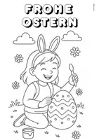 Vorschau - Mal- und Bastelvorlagen - Ausmalbilder Ostern, Frühling - Seite 1