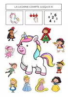 Aperçu - Inclusion - Je compte avec Mme LICORNE - Page de couverture