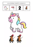 Aperçu - Inclusion - Je compte avec Mme LICORNE - Page 2