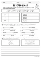 Vorschau - Arbeitsblätter - El verbo - Jugar - Seite 1