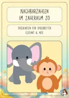 Vorschau - Spiele - Spielkarten: Nachbarzahlen im Zahlraum 20 - Deckblatt