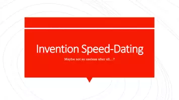 Vorschau - Stundenentwürfe - Weird Inventions: Speed-Dating (incl. PowerPoint) 🧠 - Deckblatt