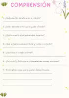 Vista previa - Hojas de trabajo - SORPRESA EN EL JARDÍN - Portada