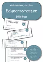 Vorschau - Stundenentwürfe - Materialpaket - Stille Post (Mathematikspiel) - Seite 1