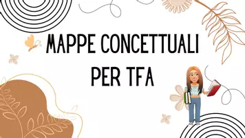 anteprima - Materiale di supporto/inclusione - MAPPE CONCETTUALI PER TFA - Pagina di copertina