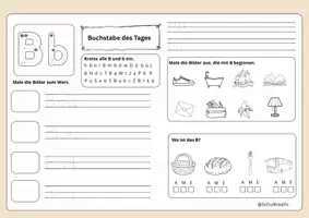 Vorschau - Arbeitsblätter - Mein Buchstabe-des-Tages-ABC für die 1. Klasse - Seite 3