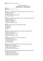 Vista previa - Evaluación - 📘🌾🐦🧑🏽🌾 Tres pruebas de lectura sobre «Los santos inocentes» de Miguel Delibes (versión A/B) - página 1