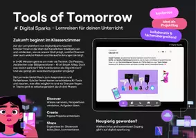 Vorschau - Stundenentwürfe - Digital Sparks "Tools of Tomorrow" - projektbasierte Lernreise - Seite 1