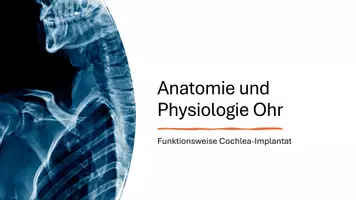 Vorschau - Präsentationen/Tafelbilder - Präsentation Ohr - Hören - Cochlea Implantat - Deckblatt