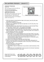Vorschau - Stundenentwürfe - Jumpstart with Cognates - Arbeitsplan 3 (Der perfekte Diamant) - Deckblatt