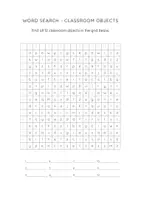 Vorschau - Arbeitsblätter - OUR CLASSROOM / School Things / Word Search / Suchsel - Seite 2