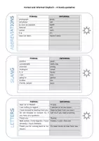 Vorschau - Arbeitsblätter - Formal vs. informal language - Seite 1