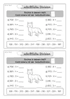Vorschau - Arbeitsblätter - Arbeitsblätter - Schriftliche Division im ZR 1000 (Hefteintrag) - Seite 3