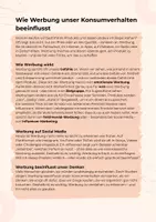 Vorschau - Arbeitsblätter - Wie Werbung unser Konsumverhalten beeinflusst - Seite 1