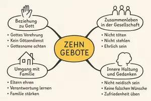 Vorschau - Arbeitsblätter - Arbeitsblatt "Zehn Gebote" + Onlineübung & MP3 + Mindmap + Infografik - Seite 3