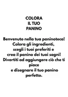 anteprima - Esercizi - Colora il tuo panino|scheda pdf creativa - Pagina 1