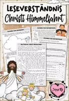 Vorschau - Arbeitsblätter - Christi Himmelfahrt | Leseverständnis | Klasse 3/4 - Deckblatt