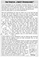 Vorschau - Arbeitsblätter - Christi Himmelfahrt | Leseverständnis | Klasse 3/4 - Seite 1