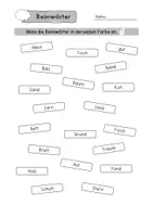 Vorschau - Arbeitsblätter - 6 Arbeitsblätter - Reimwörter - Seite 3