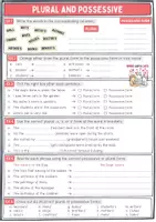 Vorschau - Arbeitsblätter - Plural and Possessive / Genitive - Merkhilfe / Übungen + Lösung - Seite 2