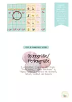 Vorschau - Anderer Materialtyp - Freebie: Ostergruß Feriengruß Osterferien Happy Easter - Deckblatt