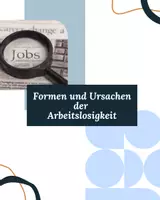 Vorschau - Arbeitsblätter - Formen und Ursachen der Arbeitslosigkeit - Deckblatt