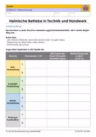 Vorschau - Arbeitsblätter - Heimische Betriebe in Technik und Handwerk - Seite 1