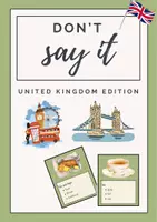 Vorschau - Spiele - Don't say it! United Kingdom Edition GAME 🇬🇧 - Deckblatt