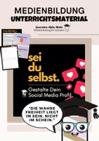 Vorschau - Arbeitsblätter - Medienkompetenz - Gestalte dein Social Media Profil - Deckblatt