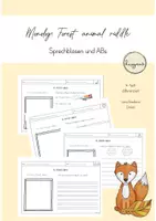 Vorschau - Arbeitsblätter - Forest animal riddle: Monolog - Deckblatt
