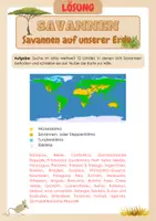 Vorschau - Arbeitsblätter - Savannen - Savannen auf unserer Erde - Seite 2