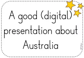 Vorschau - Poster - Kriterien für eine gelungene Präsentation zur Unterrichtsreihe "Australia" - Seite 1