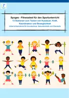 Vorschau - Stationenlernen - Spoges-Fitness-Test für den Sportunterricht - Deckblatt