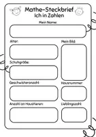 Vorschau - Arbeitsblätter - Mathe-Steckbrief - Deckblatt