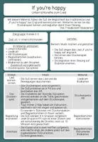 Vorschau - Stundenentwürfe - If you're happy - Unterrichtsreihe und Glockenspielbegleitung - Seite 1