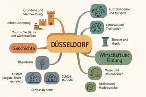 Vorschau - Arbeitsblätter - Arbeitsblätter zum Thema "Düsseldorf" + Lösung & MP3 + Mindmap + Infografik - Seite 2