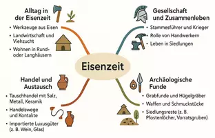 Vorschau - Arbeitsblätter - Arbeitsblatt zum Thema "Eisenzeit" + Onlineübung & MP3 + Mindmap + Infografik - Seite 3