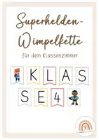 Vorschau - Poster - Superhelden-Wimpelkette - Deckblatt