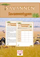 Vorschau - Arbeitsblätter - Savannen - Savannentypen - Deckblatt