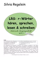 Vorschau - Arbeitsblätter - LRS: r-Wörter hören, sprechen, lesen & schreiben, LA ab Kl. 2 - Deckblatt