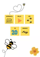 anteprima - Materiale di supporto/inclusione - GIORNATA DELLE API IN CAA CON DOMANDE (PITTOGRAMMI CANVA) - Pagina di copertina