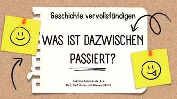 Vorschau - Arbeitsblätter - Kreatives Schreiben - Geschichten vervollständigen - Deckblatt
