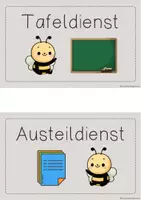 Vorschau - Bildkarten - Klassendienste für deine Bienen-Klasse - Seite 2